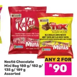 Game Nestlé Chocolate Mini Bag offer
