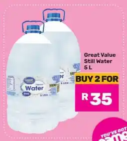 Game Great Value Still Water 5 L offer