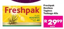 Game Freshpak Rooibos Tagless Teabags 40s offer
