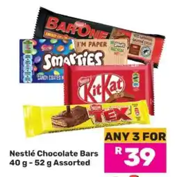 Game NESTLE CHOCOLATE BARS offer