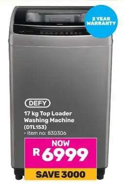 Game DEFY 17 kg Top Loader Washing Machine (DTL153) offer
