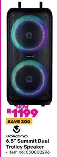 Game Volkano 6.5 Summit Dual Trolley Speaker offer