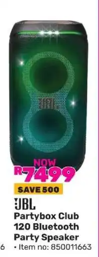 Game JBL Partybox Club 120 Bluetooth Party Speaker offer