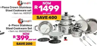 Game 10-Piece Crown Stainless Steel Cookware set offer