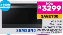 Game Samsung 40 L Grill Electronic Microwave Oven (MG40DG5524AGFA) offer