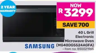 Game Samsung 40 L Grill Electronic Microwave Oven (MG40DG5524AGFA) offer