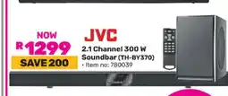 Game JVC 2.1 Channel 300 W Soundbar (TH-BY370) offer