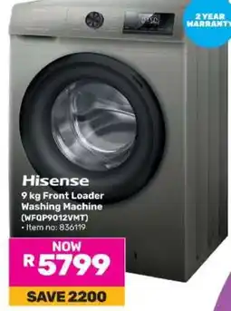 Game Hisense 9 kg Front Loader Washing Machine offer