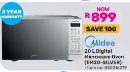 Game Midea 20 L Digital Microwave Oven (EM20-SILVER) offer