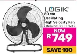 Game LOGIK 50 cm Oscillating High Velocity Fan offer