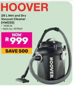 Game HOOVER 28 L Wet and Dry Vacuum Cleaner (HWD20) offer