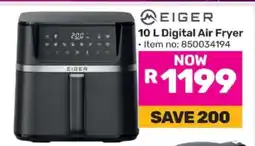 Game Eiger 10 L Digital Air Fryer offer