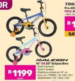 Game Raleigh 16 OR 20 Eclipse Bmx offer