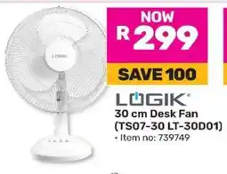 Game LÖGIK 30 cm Desk Fan (TS07-30 LT-30D01) offer
