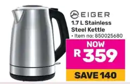 Game Eiger 1.7 L Stainless Steel Kettle offer