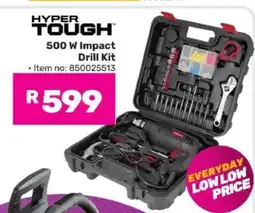 Game HYPER TOUGH 500 W Impact Drill Kit offer