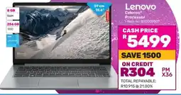 Game Lenovo Celeron Processor Laptop offer