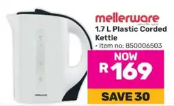 Game Mellerware 1.7 L Plastic Corded Kettle offer