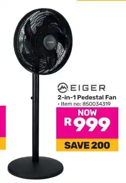 Game Eiger 2-in-1 Pedestal Fan offer