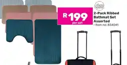 Game 2-Pack Ribbed Bathmat Set Assorted offer