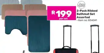 Game 2-Pack Ribbed Bathmat Set Assorted offer