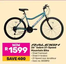 Game Raleigh 26 Sabre 21 Speed Mountain Bike offer