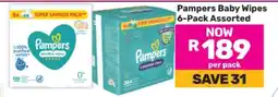 Game Pampers Baby Wipes 6-Pack Assorted offer