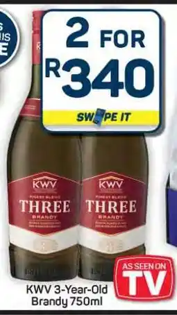 Pick n Pay Hypermarket KWV 3-Year Old Brandy 750ml offer