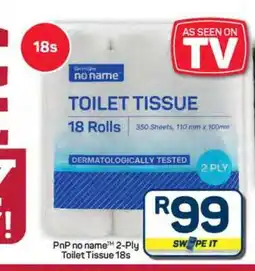 Pick n Pay Hypermarket PnP no name 2-Ply Toilet Tissue 18s offer