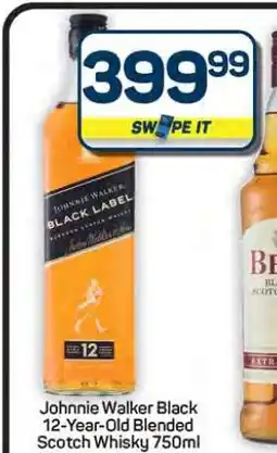 Pick n Pay Hypermarket Johnnie Walker Black 12-Year-Old Blended Scotch Whisky 750ml offer