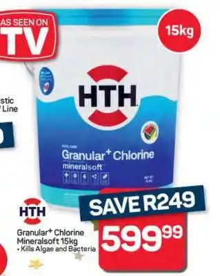 Pick n Pay Hypermarket HTH Granular+ Chlorine Mineralsoft 15kg offer