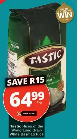 Checkers Tastic Rices of the World Long Grain White Basmati Rice offer