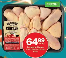 Checkers Farmers Choice Fresh Braai Chicken Pack offer
