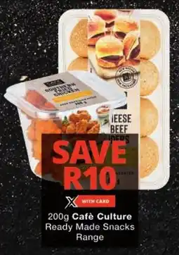 Checkers Cafè Culture Ready Made Snacks Range offer