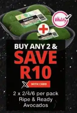 Checkers Ripe & Ready Avocados offer