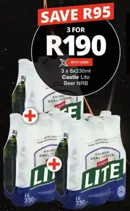 Checkers Castle Lite Beer NRB offer