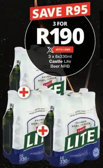 Castle Lite Beer NRB