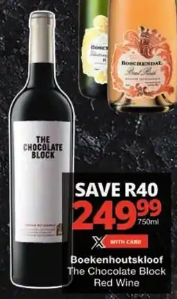 Checkers Boekenhoutskloof The Chocolate Block Red Wine offer