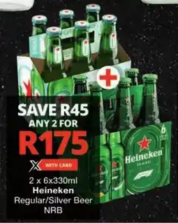 Checkers Heineken Regular/ Silver Beer NRB offer