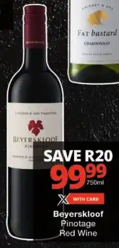 Checkers Beyerskloof Pinotage Red Wine offer