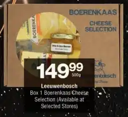 Checkers Leeuwenbosch Box 1 Boerenkaas Cheese Selection offer