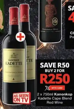 Checkers Kanonkop Kadette Cape Blend Red Wine offer