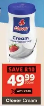 Checkers Clover Cream offer
