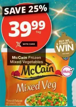 Checkers McCain Frozen Mixed Vegetables offer