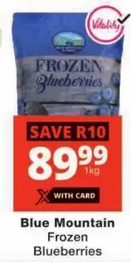 Checkers Blue Mountain Frozen Blueberries offer