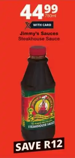 Checkers Jimmy's Sauces Steakhouse Sauce offer