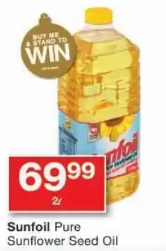 Checkers Sunfoil Pure Sunflower Seed Oil offer