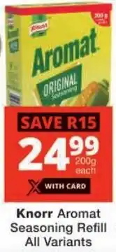 Checkers Knorr Aromat Seasoning Refill All Variants offer