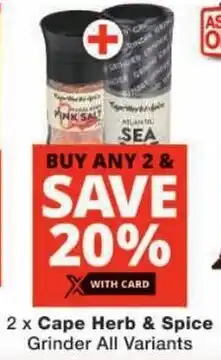 Checkers Cape Herb & Spice Grinder All Variants offer