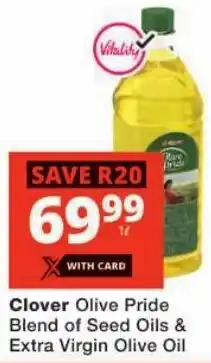 Checkers Clover Olive Pride Blend of Seed Oils & Extra Virgin Olive Oil offer